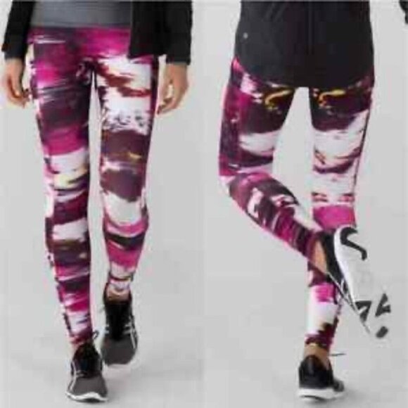 Lululemon Wunder Under Pant III Luxtreme Pigment Wind Berry Rumble Multi Size 4 - Picture 9 of 9